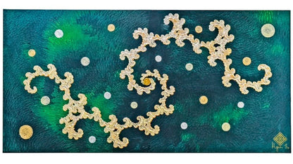 Emerald Golden Double Dragon