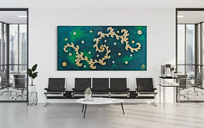 Emerald Golden Double Dragon