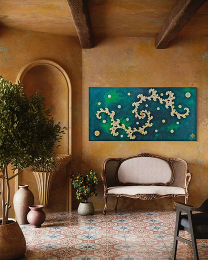 Emerald Golden Double Dragon