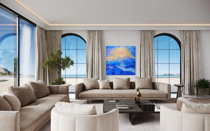 Three Sheep on a Mountain